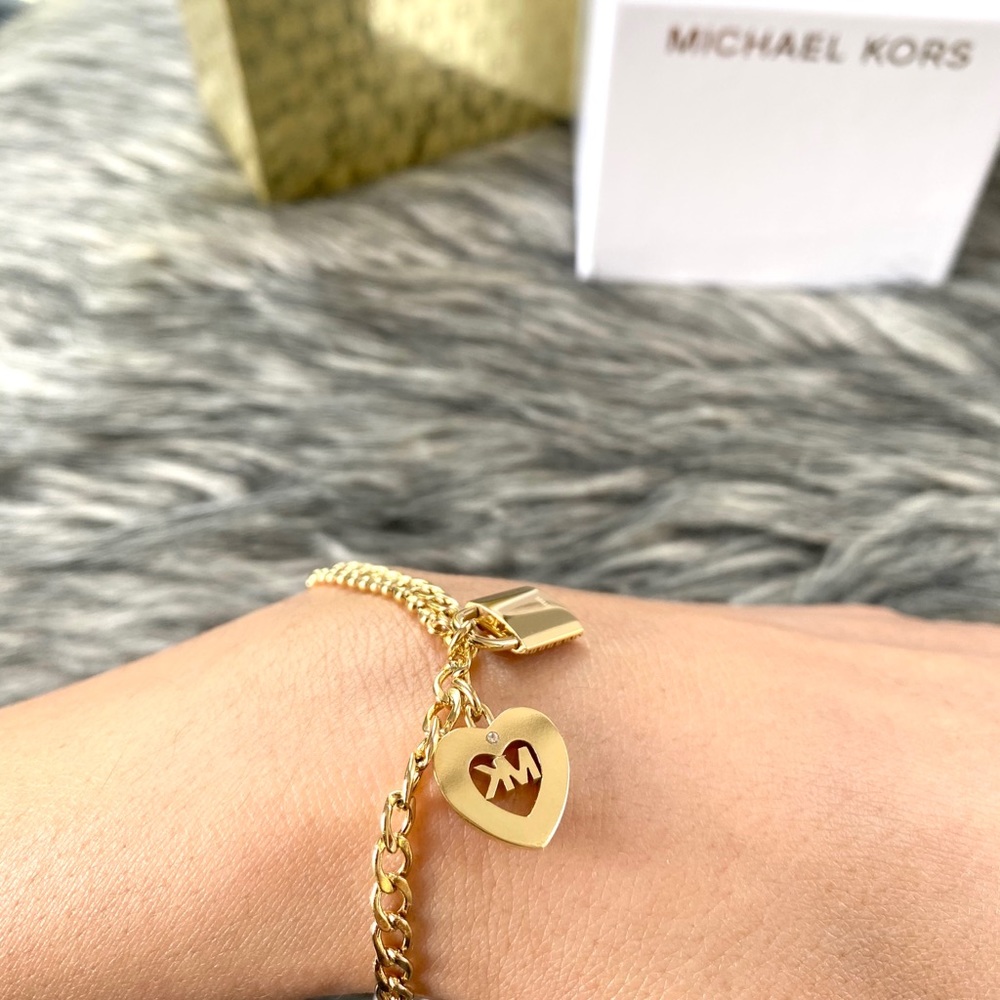 NWT MK love is in the air heart & lock bracelet - Picture 9 of 9